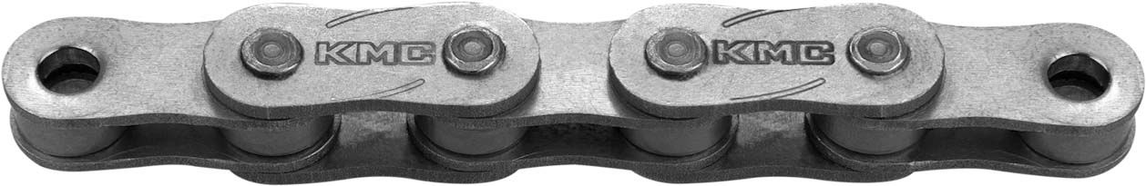 Ketting single speed KMC Z1eHX Narrow EPT - donker zilver - werkplaatsrol 50 meter