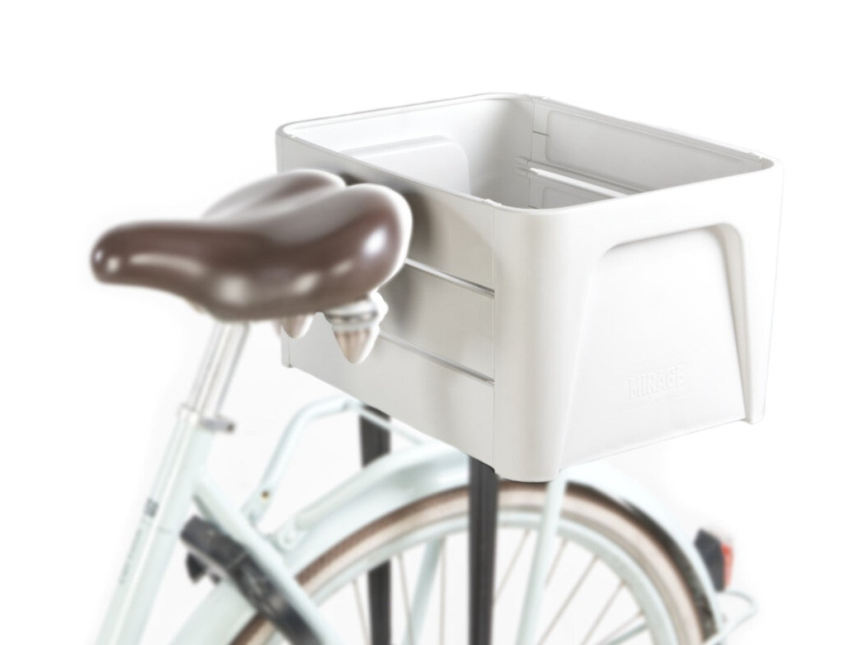 Fietskrat Mirage 'Klik n Krat' - wit - 24L