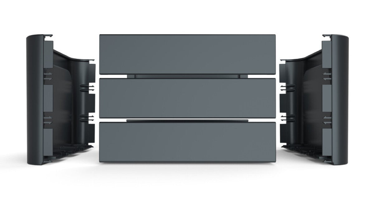 Fietskrat Mirage 'Klik n Krat' - wit - 24L
