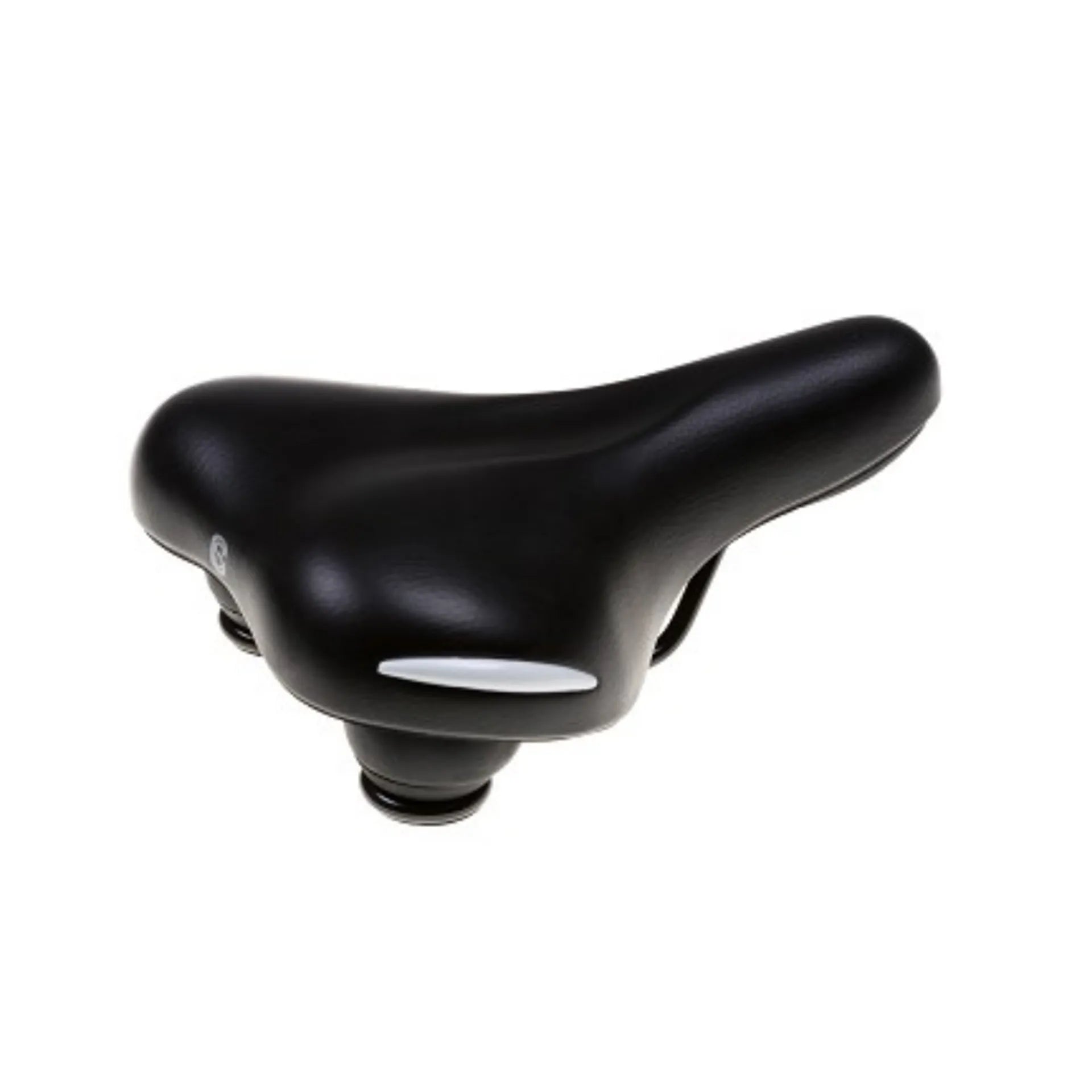 fiets zadel - Selle Comfort Ride - Zwart met witte bumpers