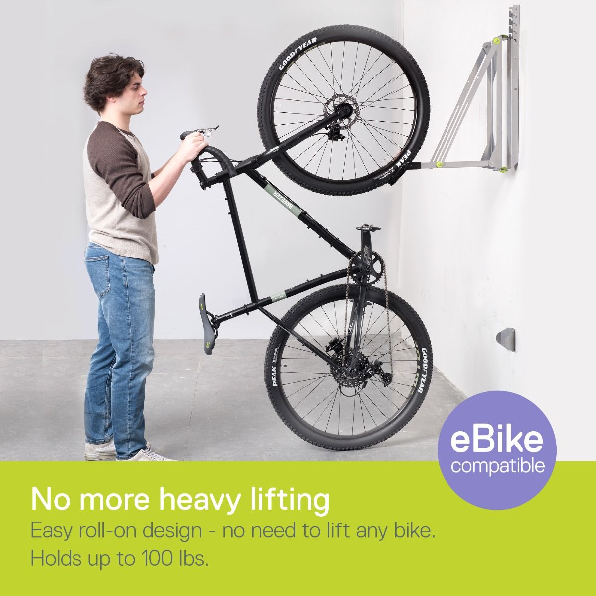 Verstelbaar fietsenrek Delta Cycle 20-29" - zilver