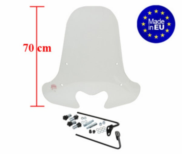 windscherm Regia met bevestigingsset (made in EU) hoog honda 70cm helder vision 4t 2012