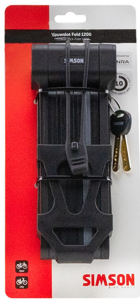 Vouwslot Simson Fold 1200 - zwart