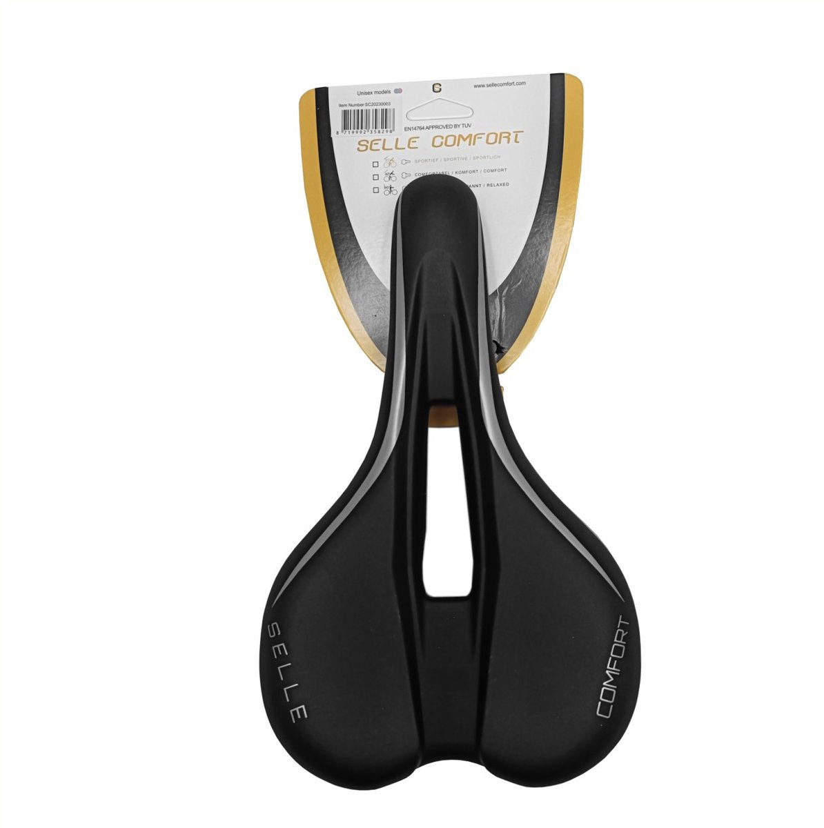 fiets zadel - Selle Comfort Vintage 2 - Zwart Zadel