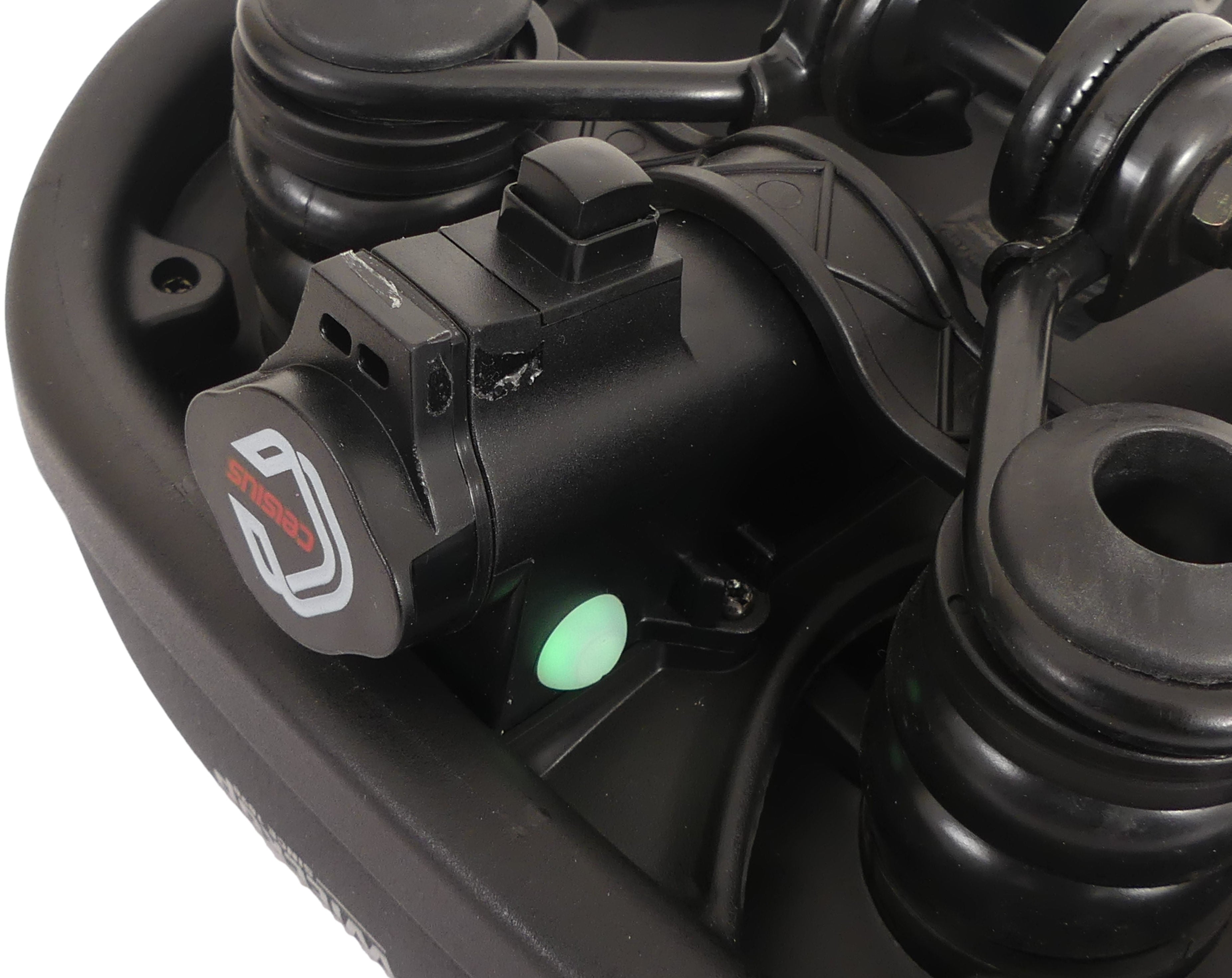 Fietszadel Wittkop Kelvin Accu met zadelstrop - zwart