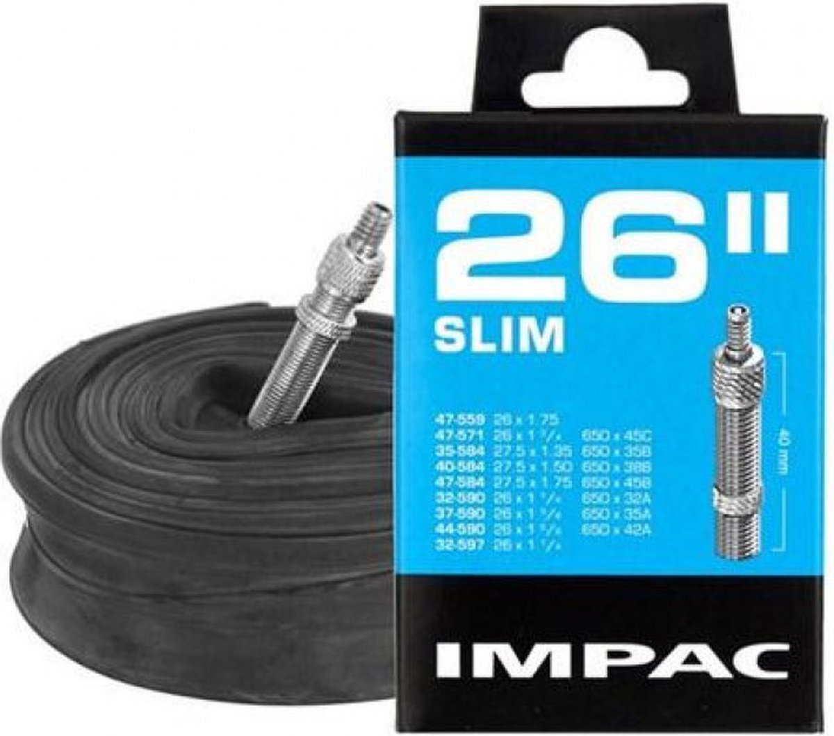 fiets binnenband - Impac 26/27.5 X 1.35/1.75(32/47-559/597) Dv 40 Mm