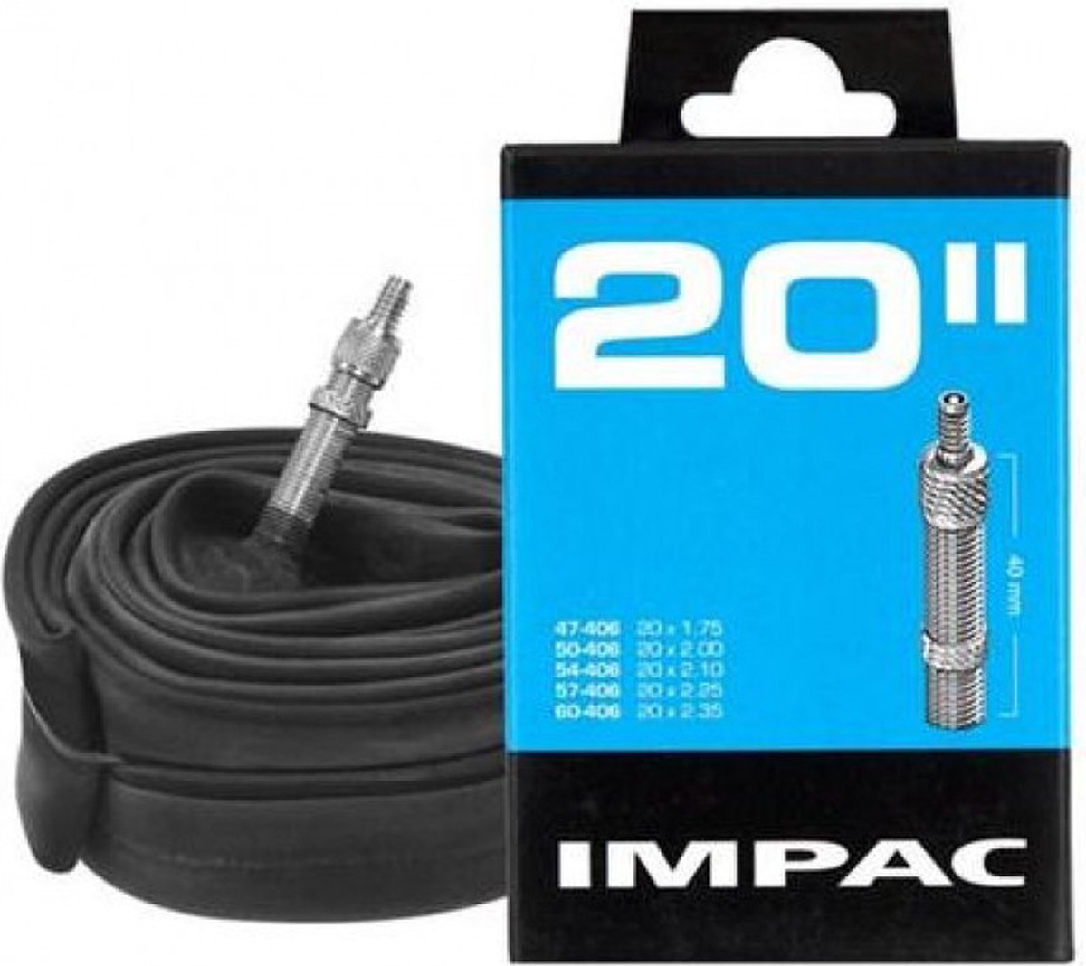 fiets binnenband - Impac 20 X 1.75/2.35(47/60-406) Dv 40 Mm