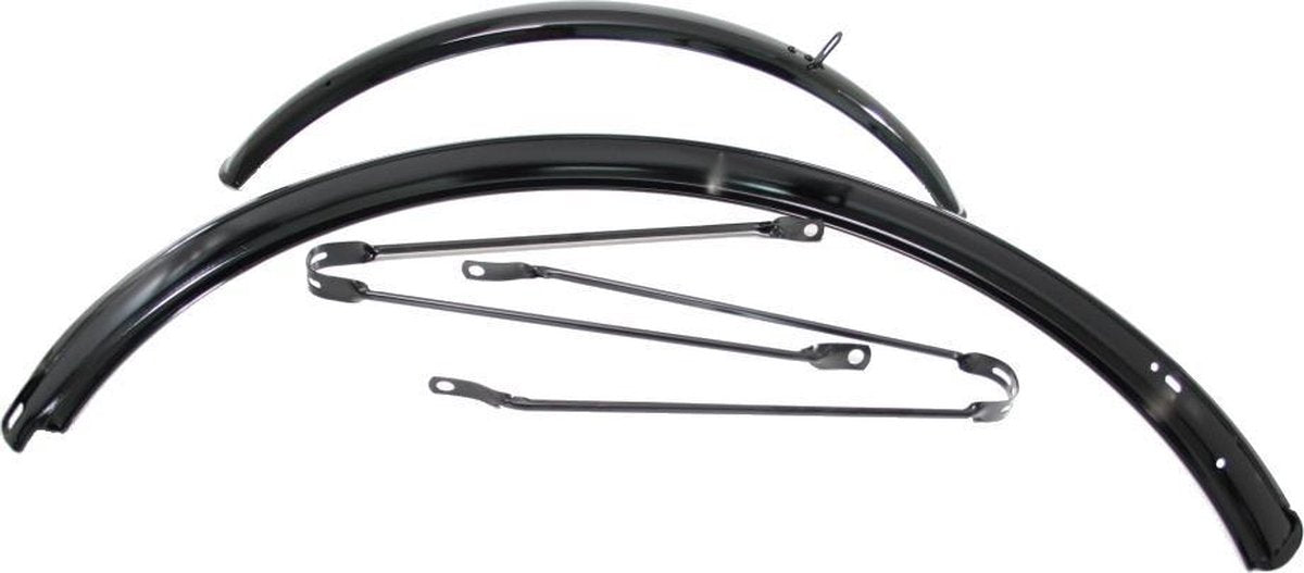 fiets spatbord - FALKX Spatborden set 28x1 5/8x1 3/8 zwart