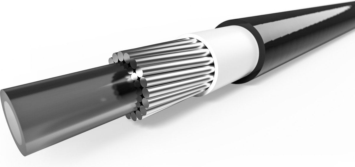 Buitenkabel (rem) Elvedes met teflon voering ø4,9mm - 10 meter op rol - neon oranje