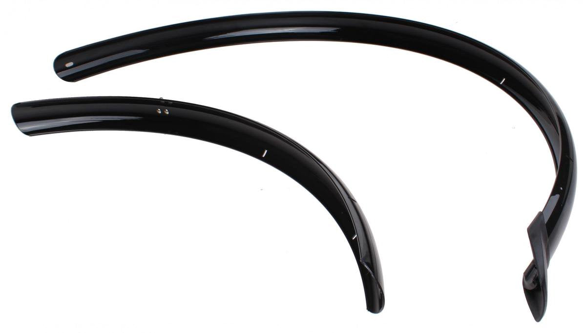 fiets spatbord - Eurofender Spatbordenset Rapido 46mm 28 Inch Zwart