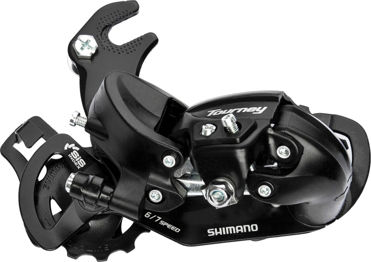 fiets derailleurs- Shimano achterderailleur Tourney TX35 6/7-speed met haak (B-Type)