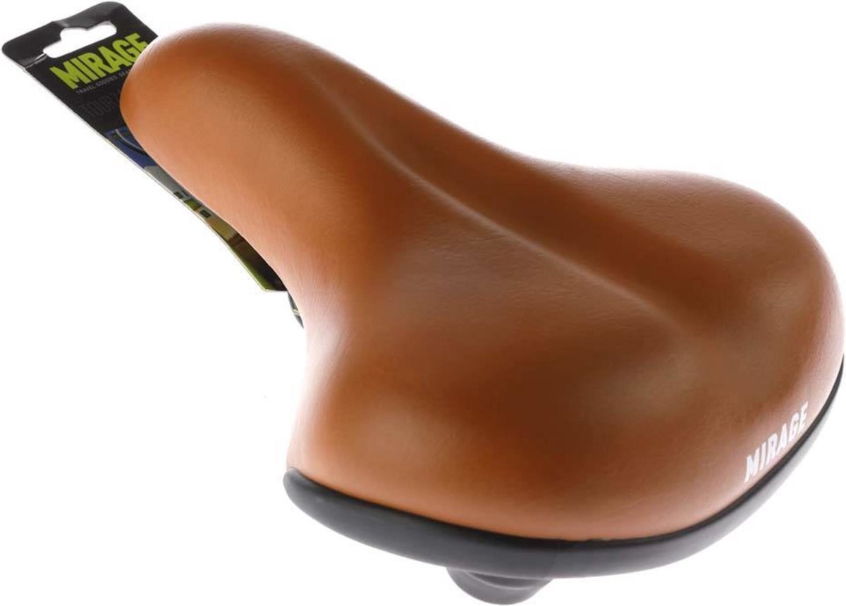 fiets zadel - Mirage Comfort bruin - inclusief strop.