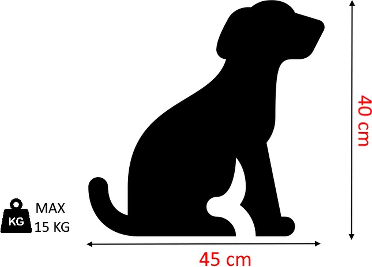 Fiets accesoires - Hondenfietsmand LUNA XL, achterop