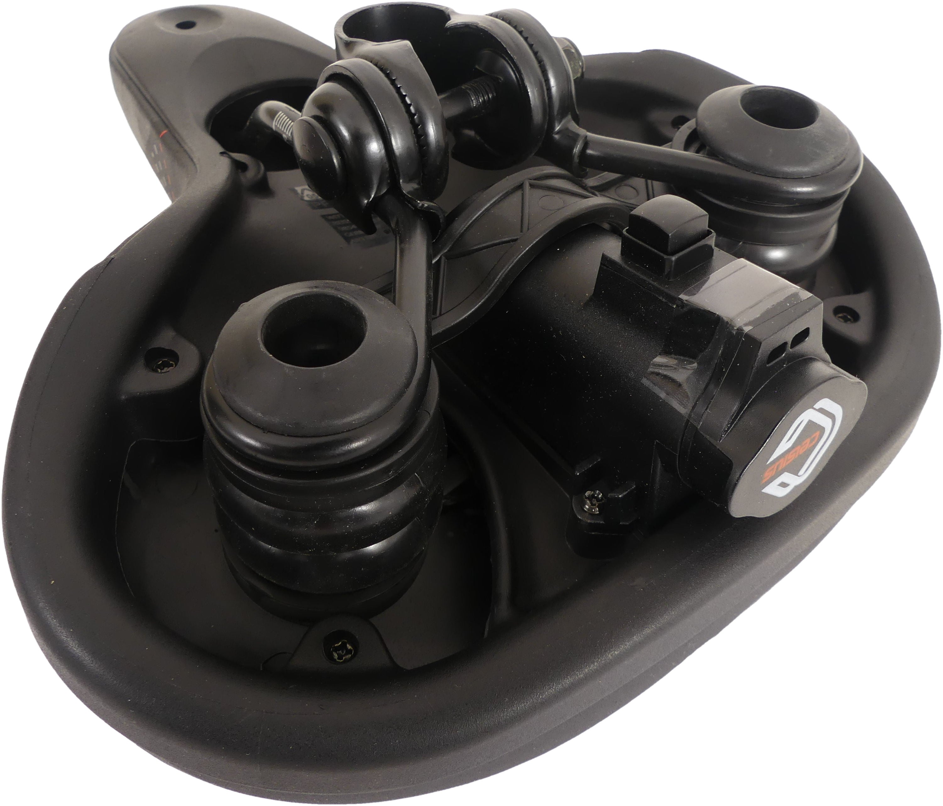 Fietszadel Wittkop Kelvin Accu met zadelstrop - zwart