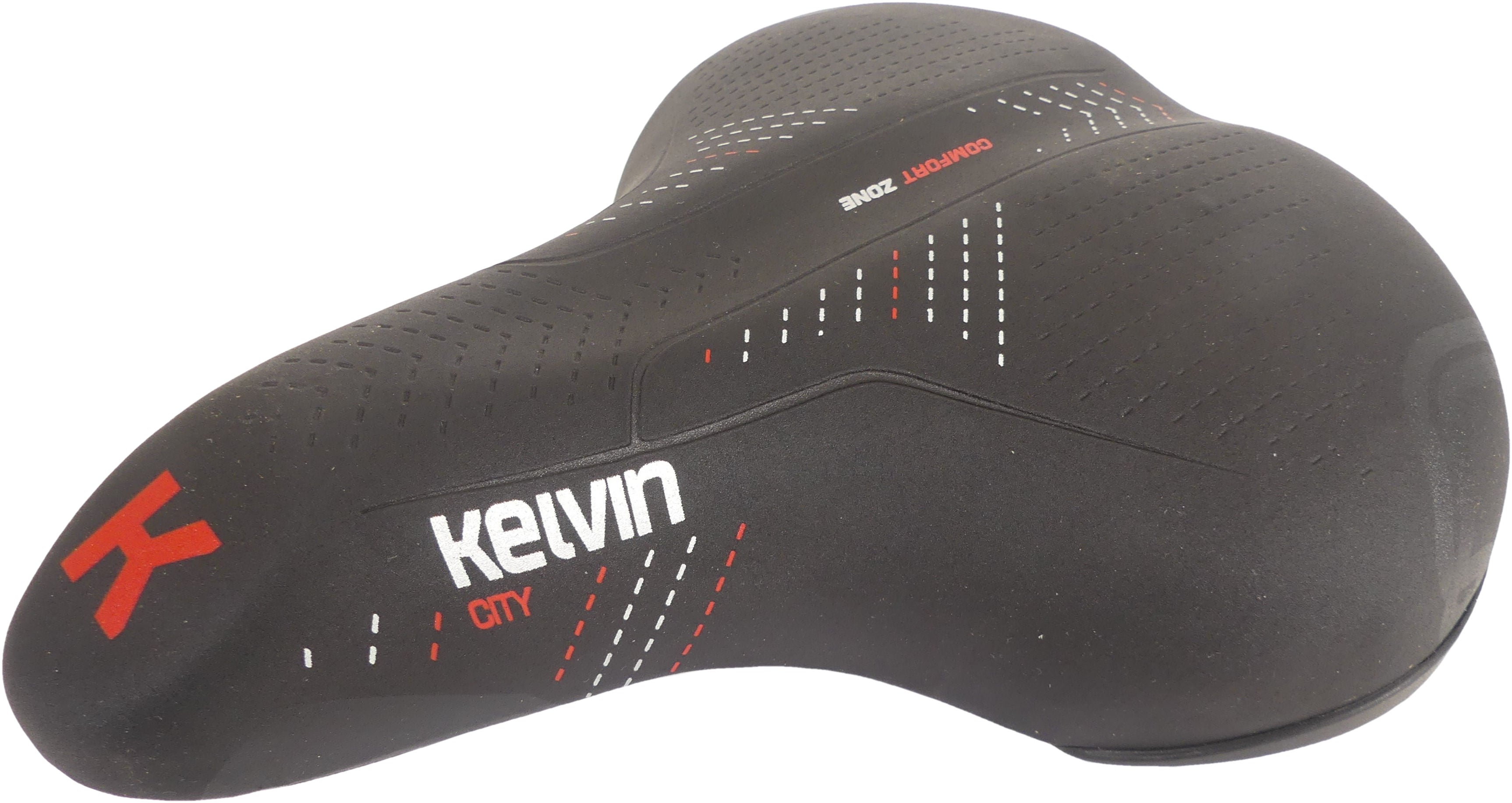 Fietszadel Wittkop Kelvin Accu met zadelstrop - zwart