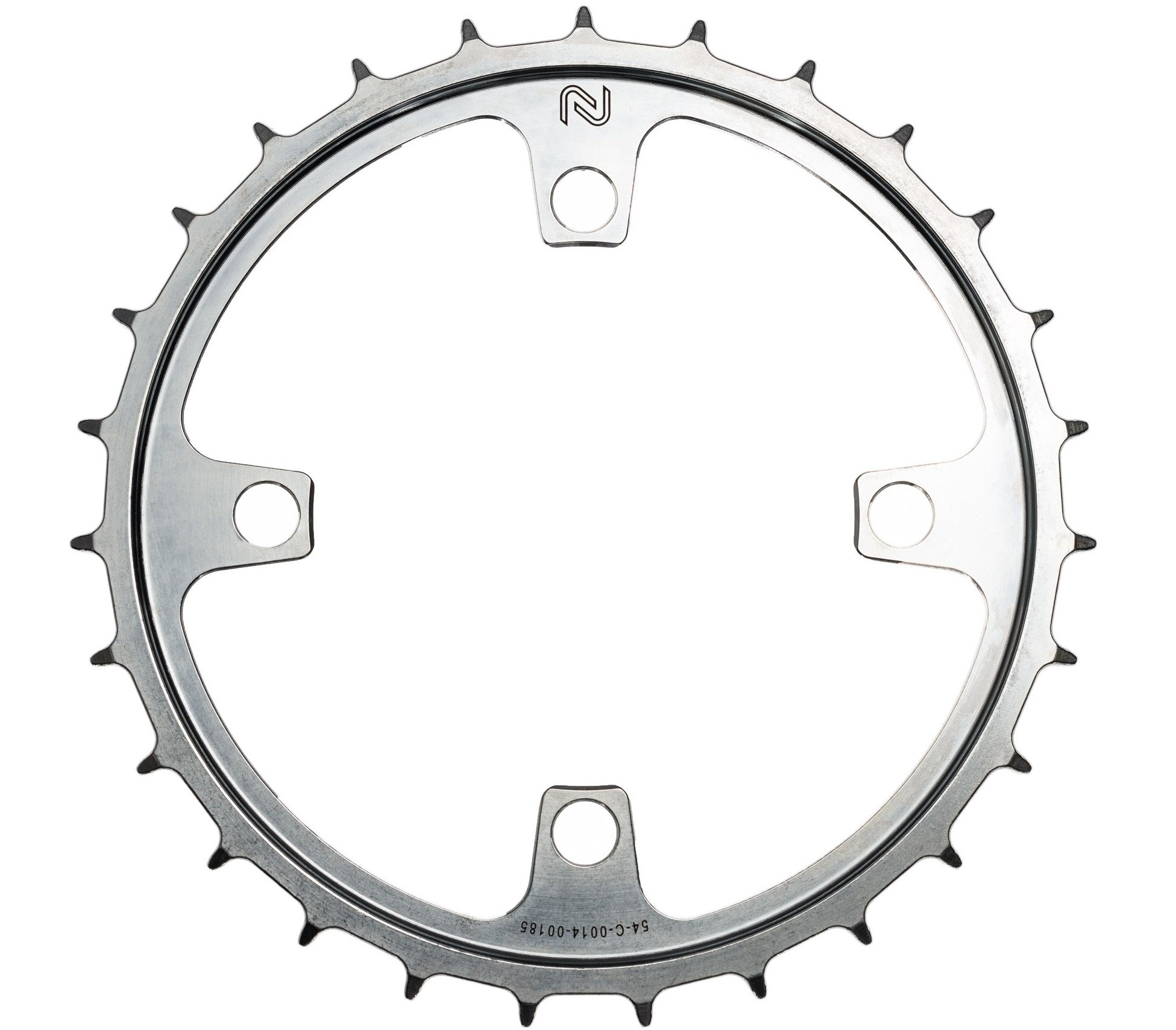 Kettingblad 54T Enduo Cargo 4-B 104-BCD Cl-45.5 / 53.0 - zilver