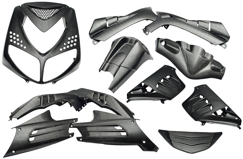 Plaatset 13-delig Edge voor Peugeot Speedfight 2 - carbon look
