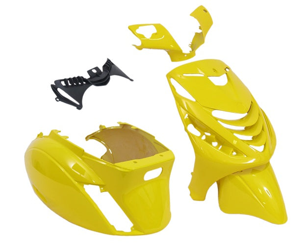 Plaatset 5-delig Edge voor Piaggio Zip-SP vanaf bouwjaar 2000 - zwart metallic