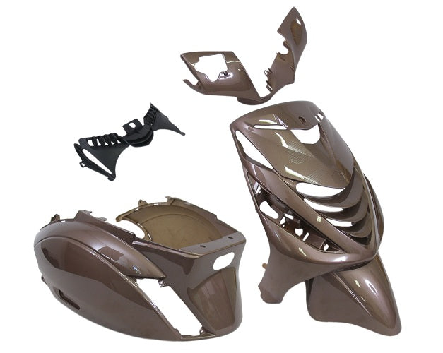 Plaatset 5-delig Edge voor Piaggio Zip-SP vanaf bouwjaar 2000 - zwart metallic