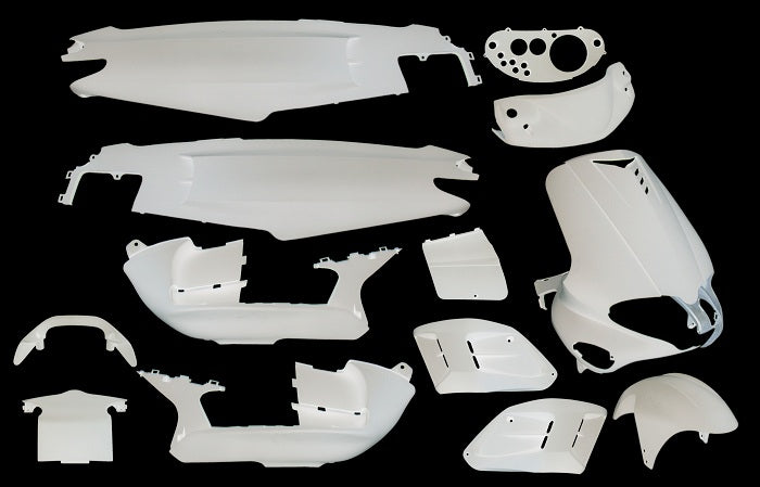 Plaatset 15-delig Edge voor Gilera Runner tot bouwjaar 08-2005 - metallic zwart