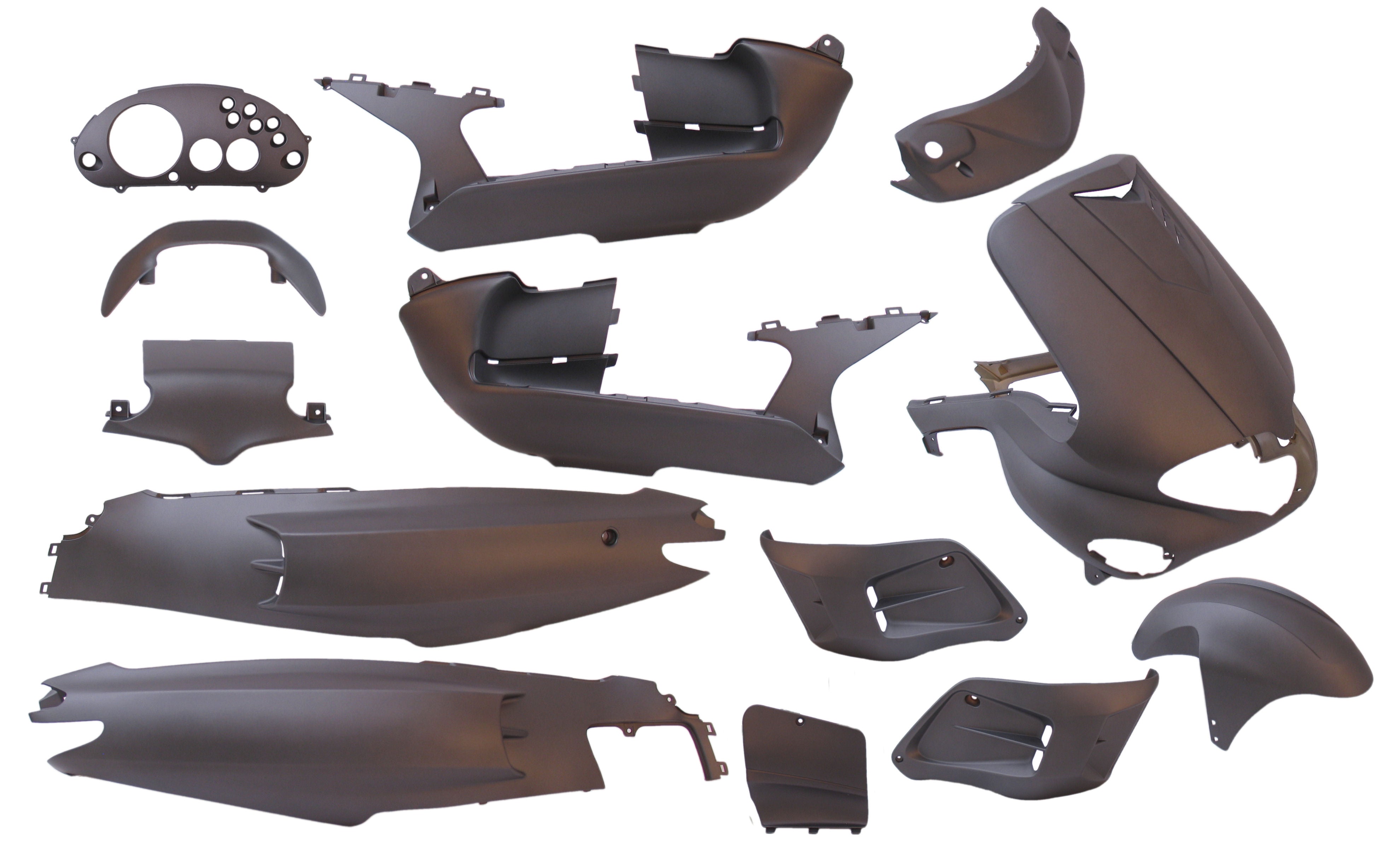 Plaatset 15-delig Edge voor Gilera Runner tot bouwjaar 08-2005 - mat grijs