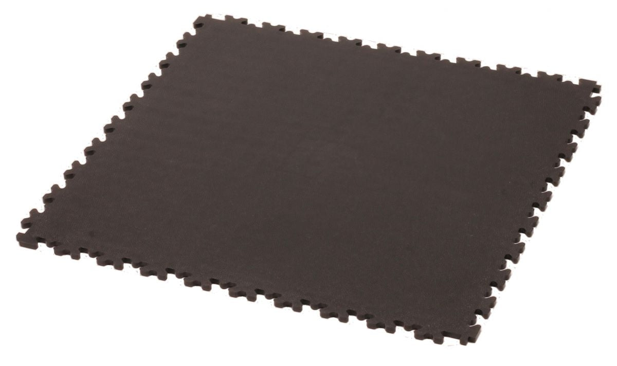 Vloertegel Cyclus 50x50x0.7 cm PVC koppelbaar - zwart