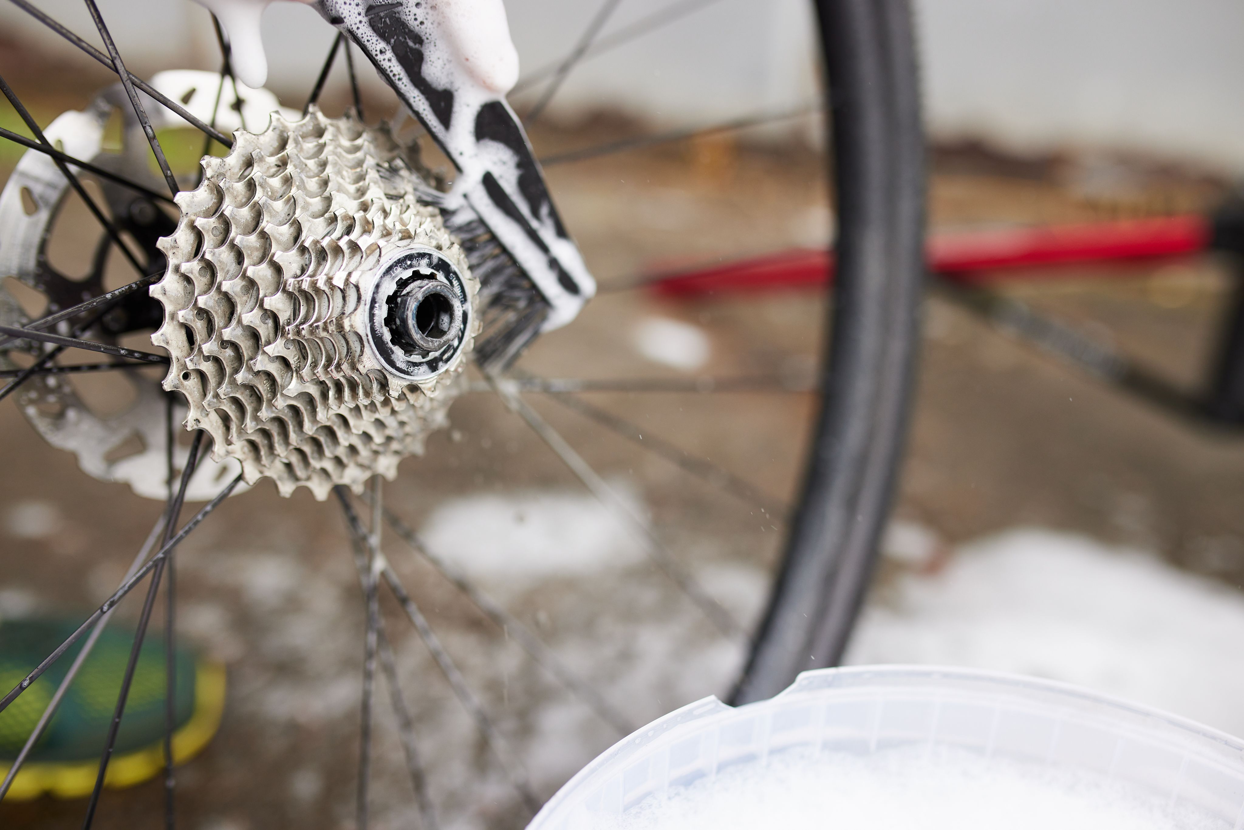 Cyclon® cassette claw + detail brush chain (in een zak)
