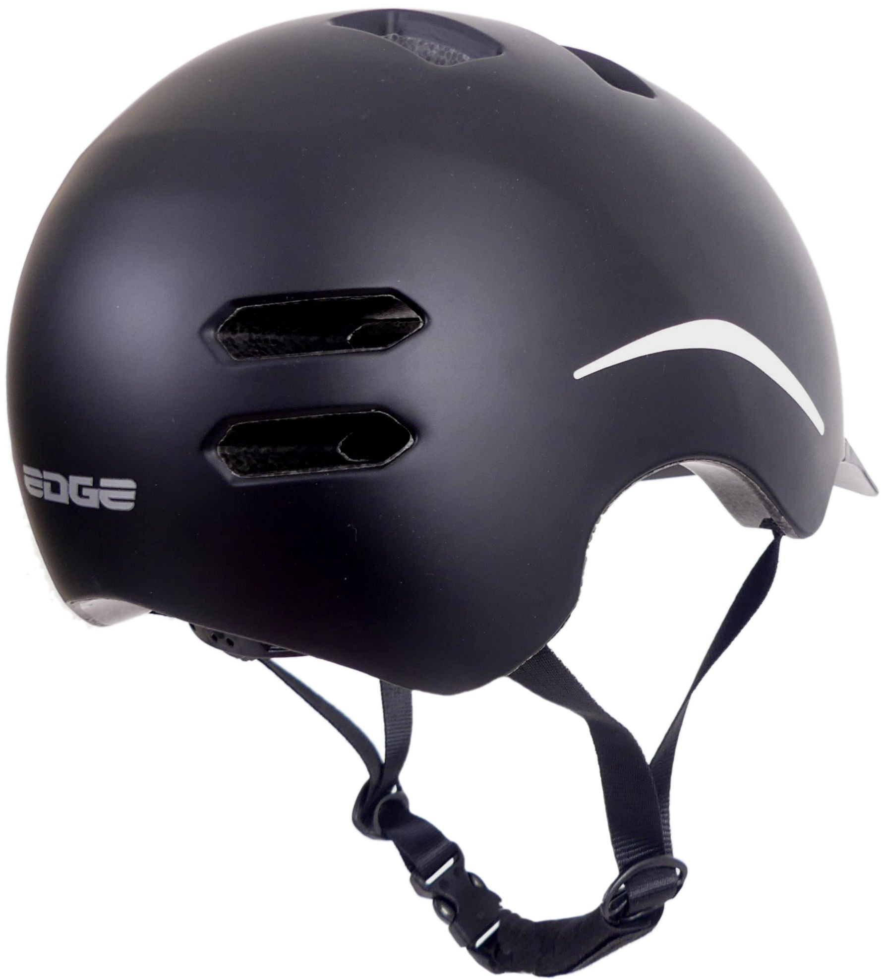 Fietshelm Edge Urban E-bike Pedelec Medium (54-58cm) - zwart - NTA 8776 keurmerk (bromfiets & speed pedelec)