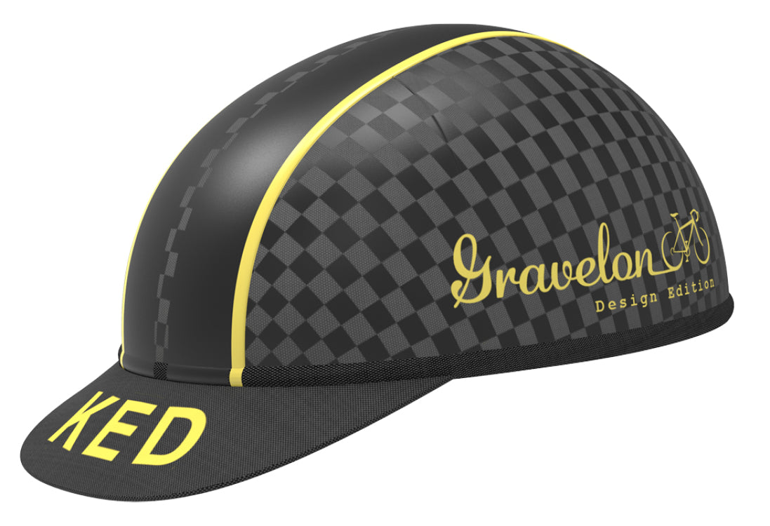 Fietshelm KED Gravelon L (58-61cm) - checkered flag