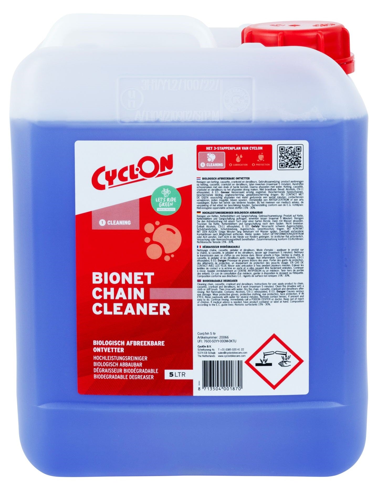 Cyclon Bionet Chain Cleaner - 5 liter