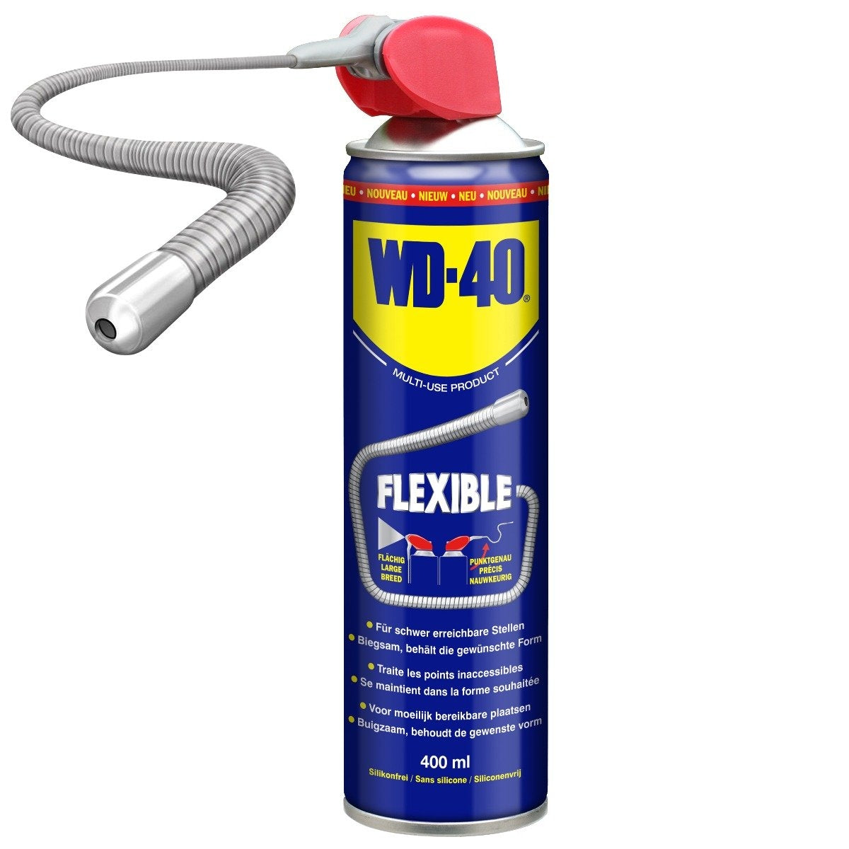 WD-40 Flexible Multispray met aluminium flexibele spuitmond
