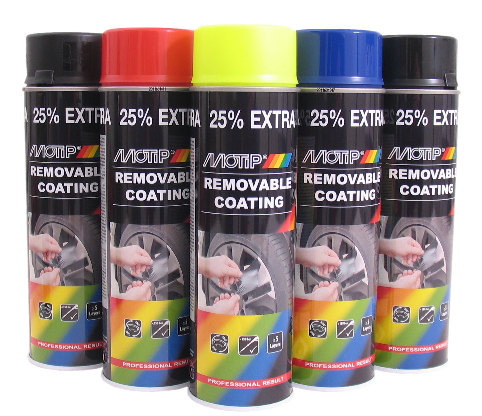 Sprayplast Motip - mat zwart (spuitbus á 500 ml)