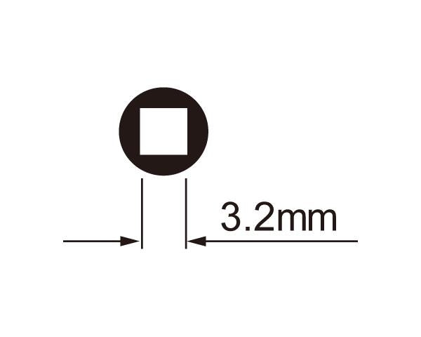 Spaaknippelsleutel Icetoolz 12B7 voor 3,2 mm (vierkante nippels)
