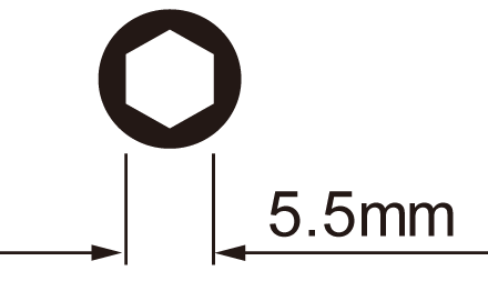 Spaaknippelsleutelset IceToolz 12C5 voor 5,5mm 6-kant nippels