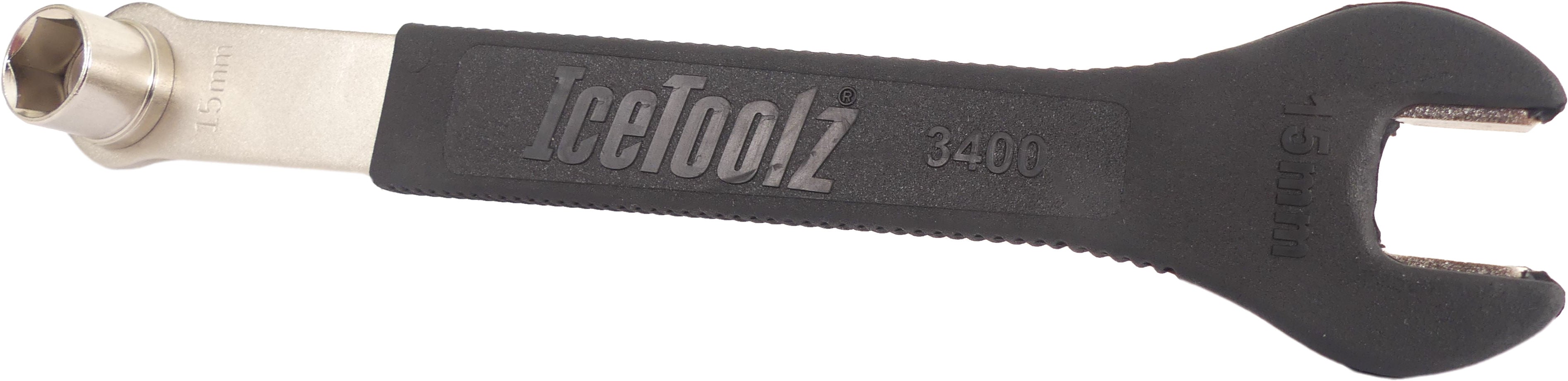 Pedaalsleutel IceToolz 34OO combi steek- & dopsleutels