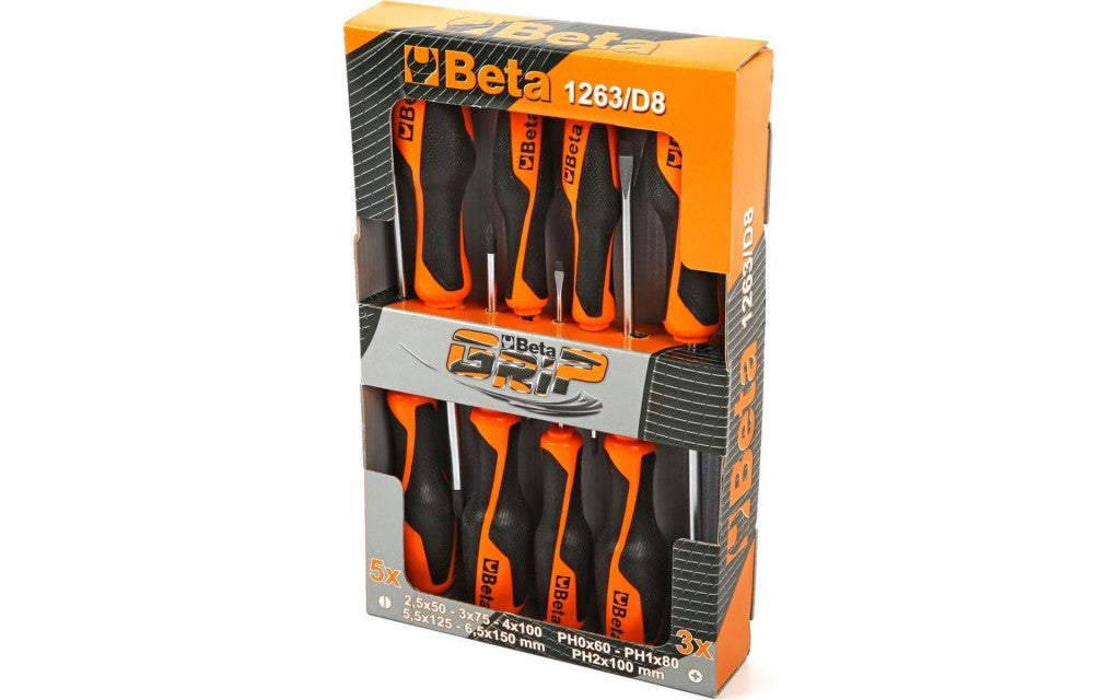 Schroevendraaierset Beta Tools 01263MC/D8 - 8 delig