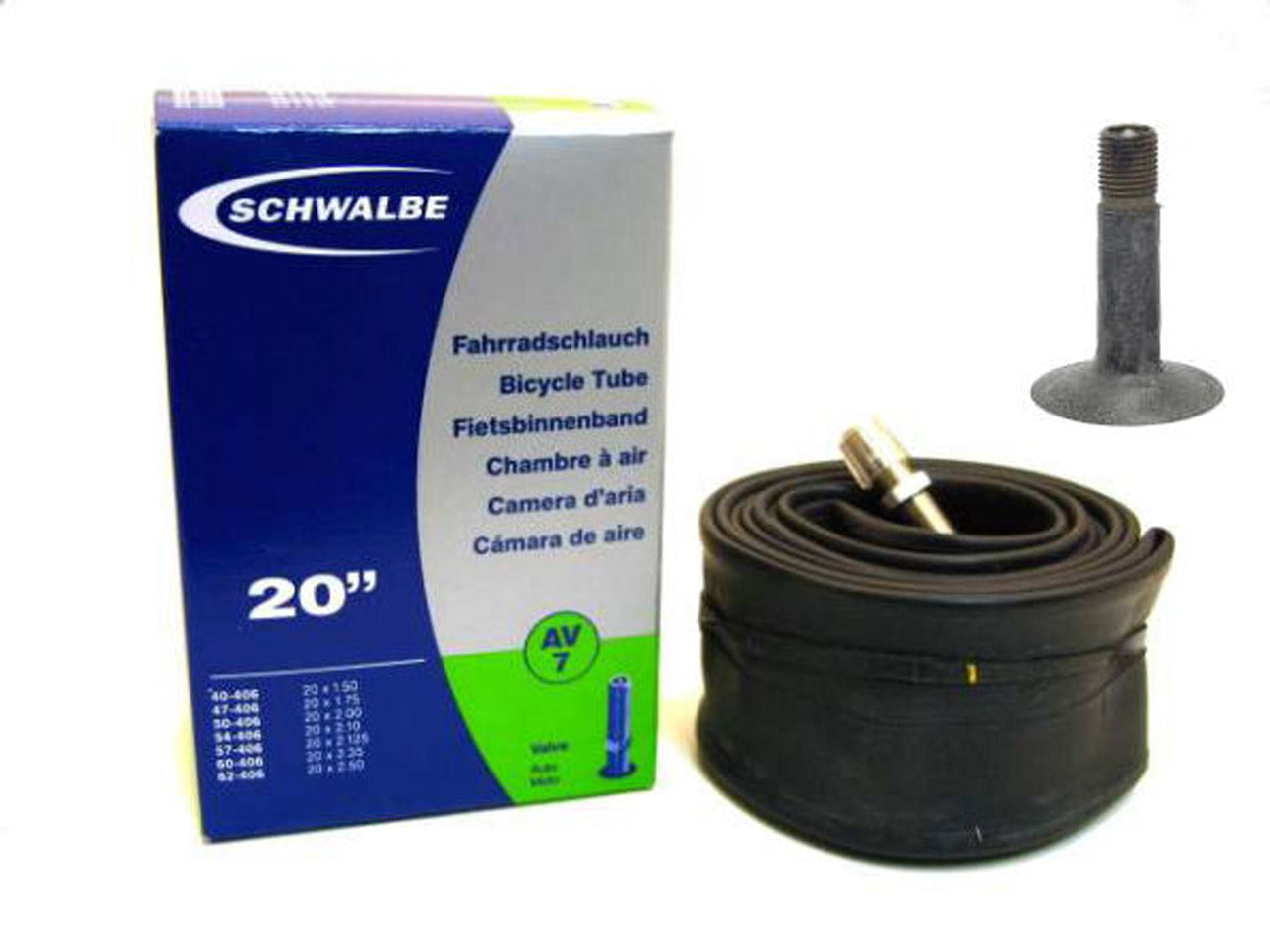Binnenband Schwalbe AV7 20" / 40/62-406 - 40mm ventiel