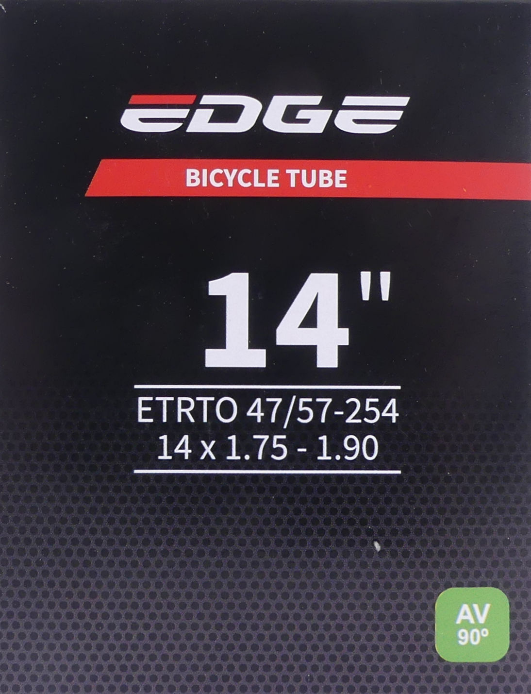 Binnenband Edge 14 x 1.75-1.90" / 47/52-254 AV-90 graden