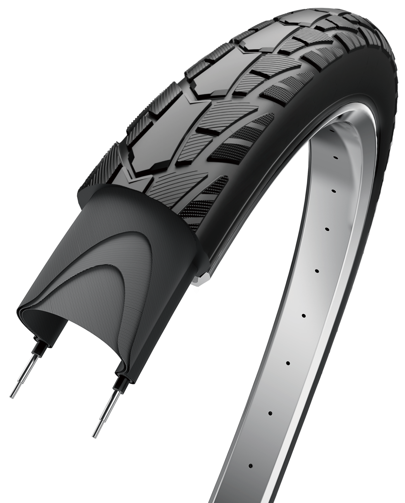 Buitenband Edge Performance Tour 28 x 1 1/2" / 40-635 - Zwart met witte streep