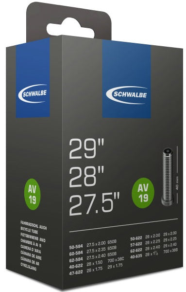 Binnenband Schwalbe AV19 28/29" + 27.5" / 40/62-584/635 - 40mm ventiel