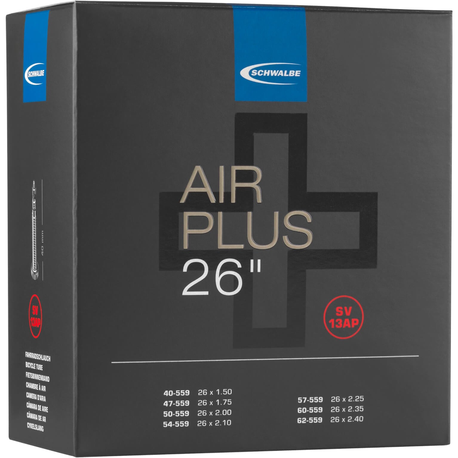 Binnenband Schwalbe SV13AP Air Plus 26" / 40/62-559 - 40mm ventiel