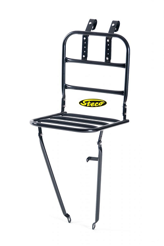Voordrager Steco Transport 26/28" - 30*30 cm - zwart glans
