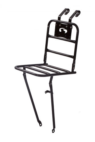 Voordrager voor 20-24" transportfiets Steco Comfort 20 x 20 cm - glanzend zwart