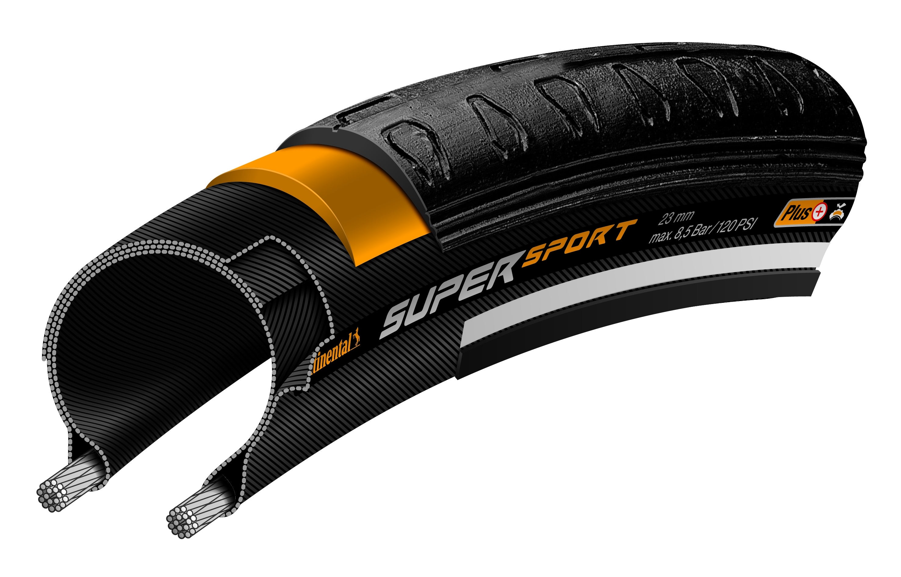 Buitenband Continental SuperSport Plus 28 x 1.00" / 25-622 - zwart