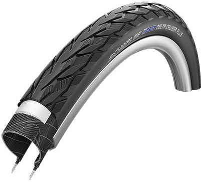 Buitenband Schwalbe Delta Cruiser Plus PunctureGuard 28 x 1.40" / 37-622mm - zwart met reflectie