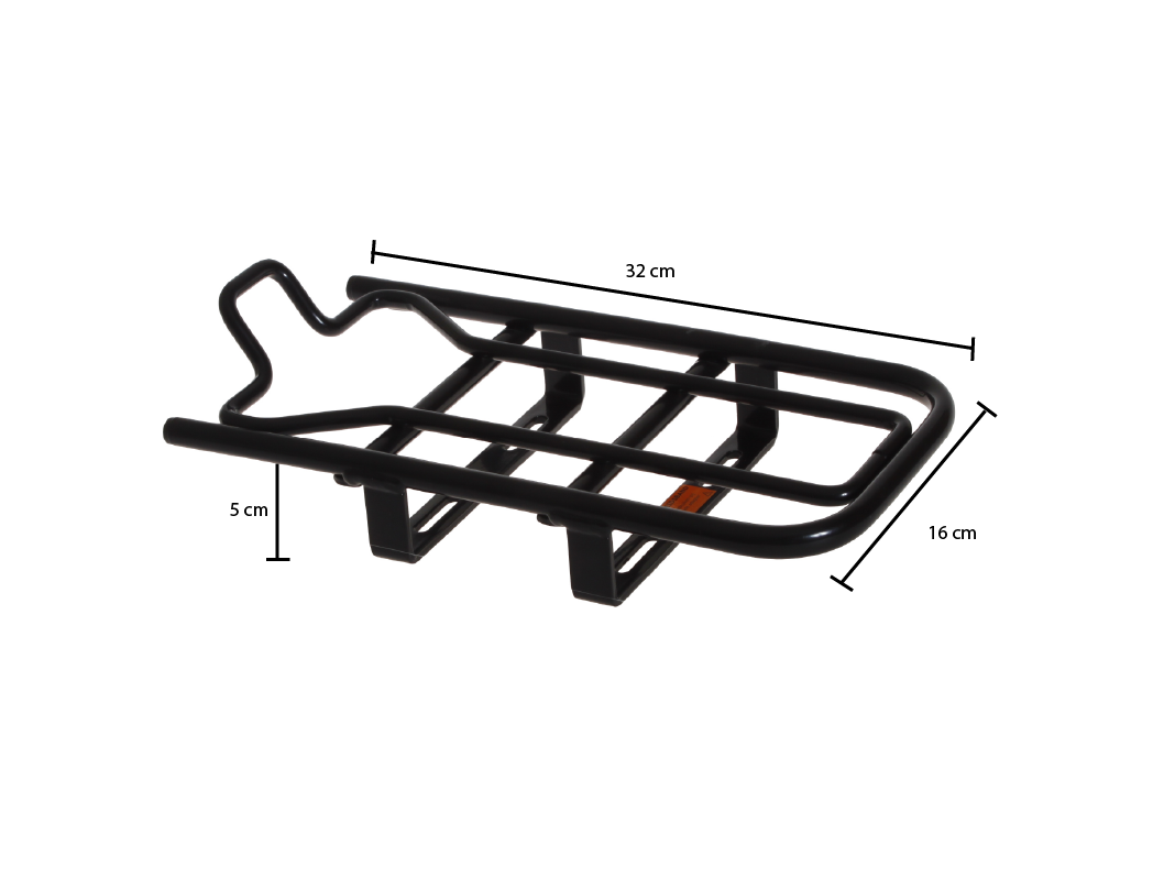 Universele opzetdrager Steco voor de e-bike - mat zwart