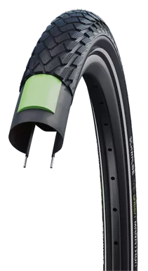 Buitenband Schwalbe Green Marathon Greenguard 20 x 1.50"/40-406mm - zwart met reflectie