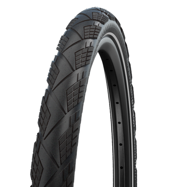 Vouwband Schwalbe Marathon Efficiency Super Race / V-Guard 27.5 x 2.15" / 55-584 - zwart met reflectie