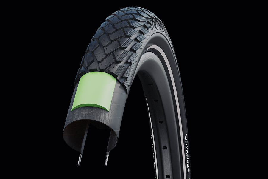 Buitenband Schwalbe Green Marathon GreenGuard 28 x 2.00"/50-622mm - zwart met reflectie