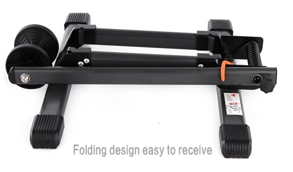 Achterwielstandaard inklapbaar Edge - zwart